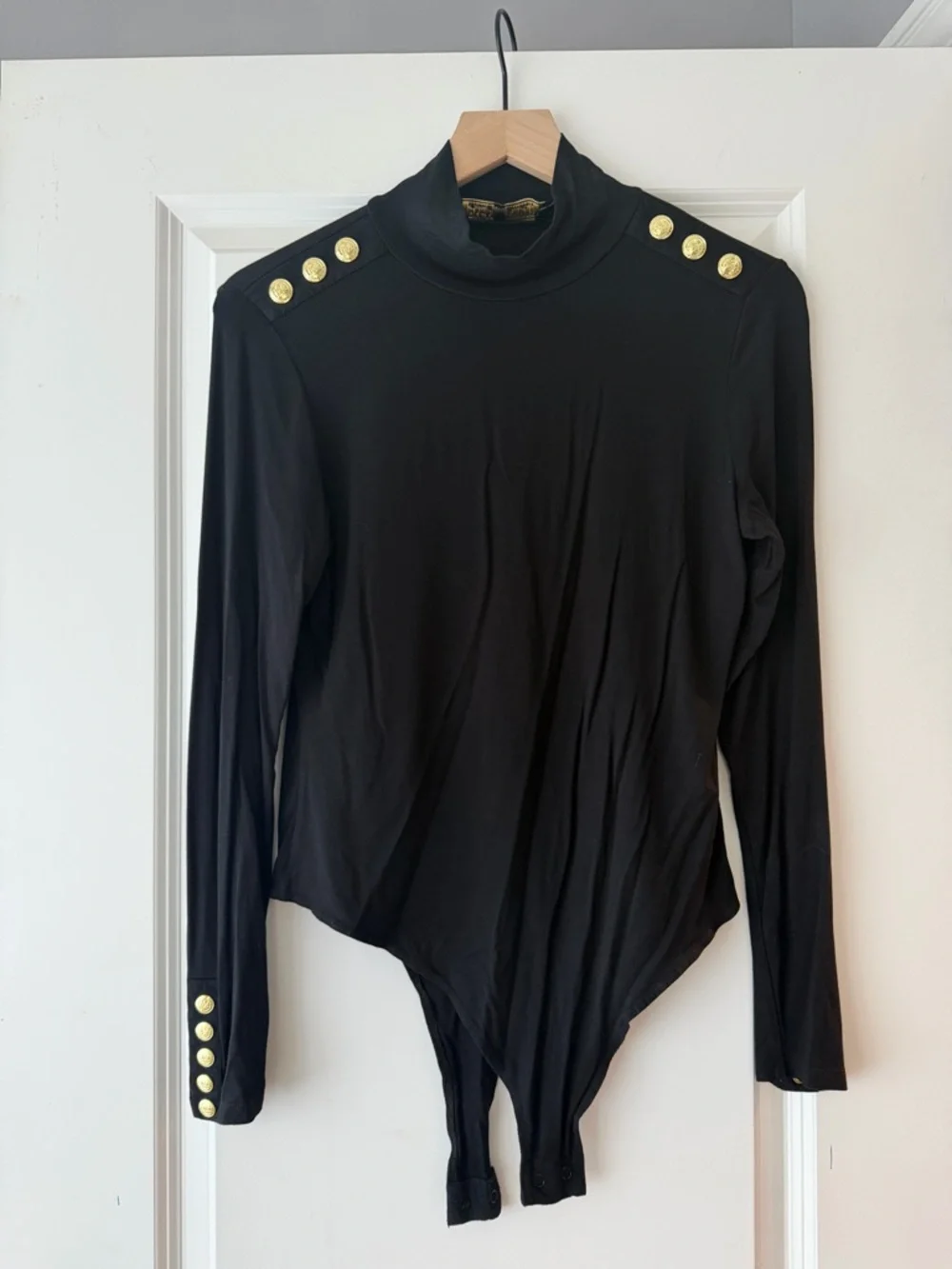 Holland Cooper Black Turtleneck Bodysuit sz L - Picture 3 of 5